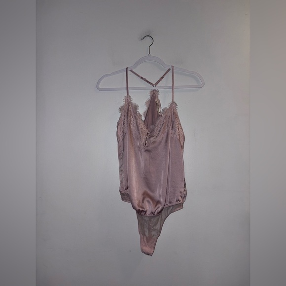 Abercrombie & Fitch Tops - Abercrombie & Fitch | Satin Lace Trim Bodysuit